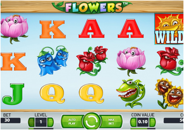 zrzut ekranu automatu do gry Flowers